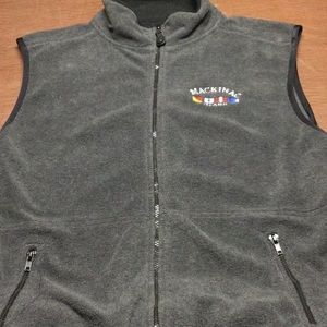 Mackinaw Island fleece vest.